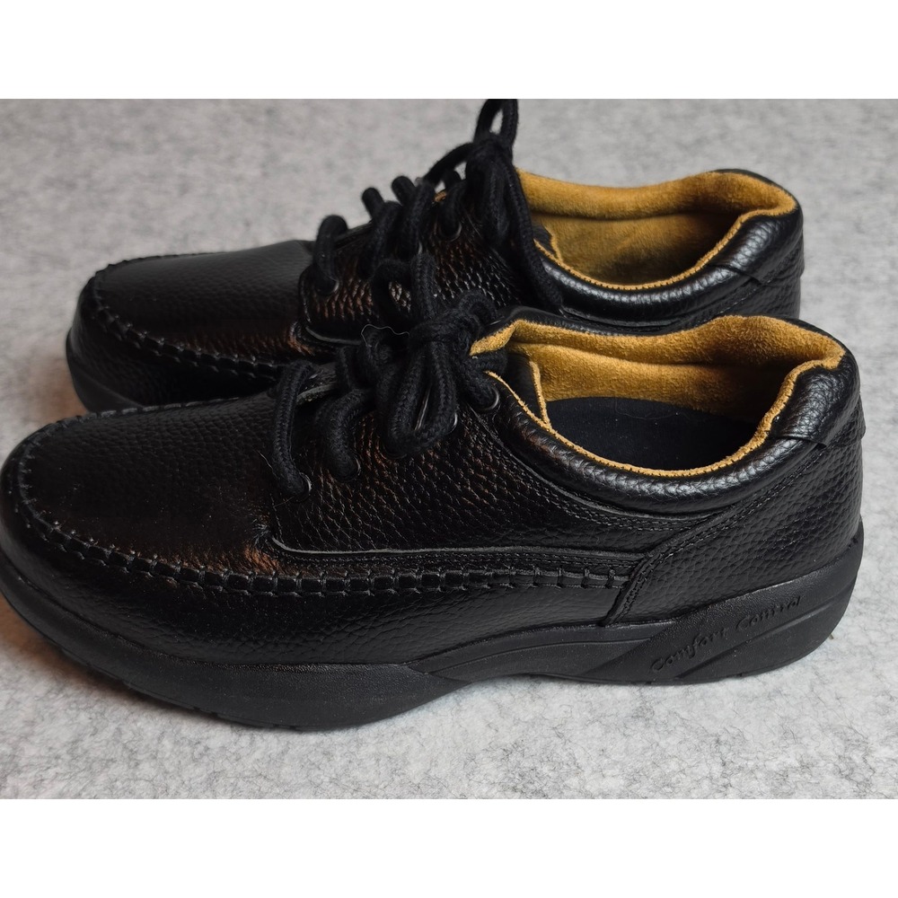Dr. Comfort Stallion 8710 Black Leather Lace Up Walking Shoes Mens 9W Wide